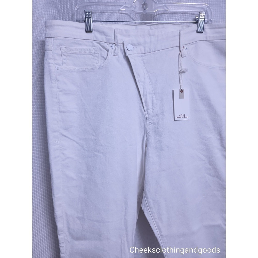 NWT Good American Good Legs Hi-Rise White Skinny Jeans Women's PLUS size 20 - Picture 4 of 10
